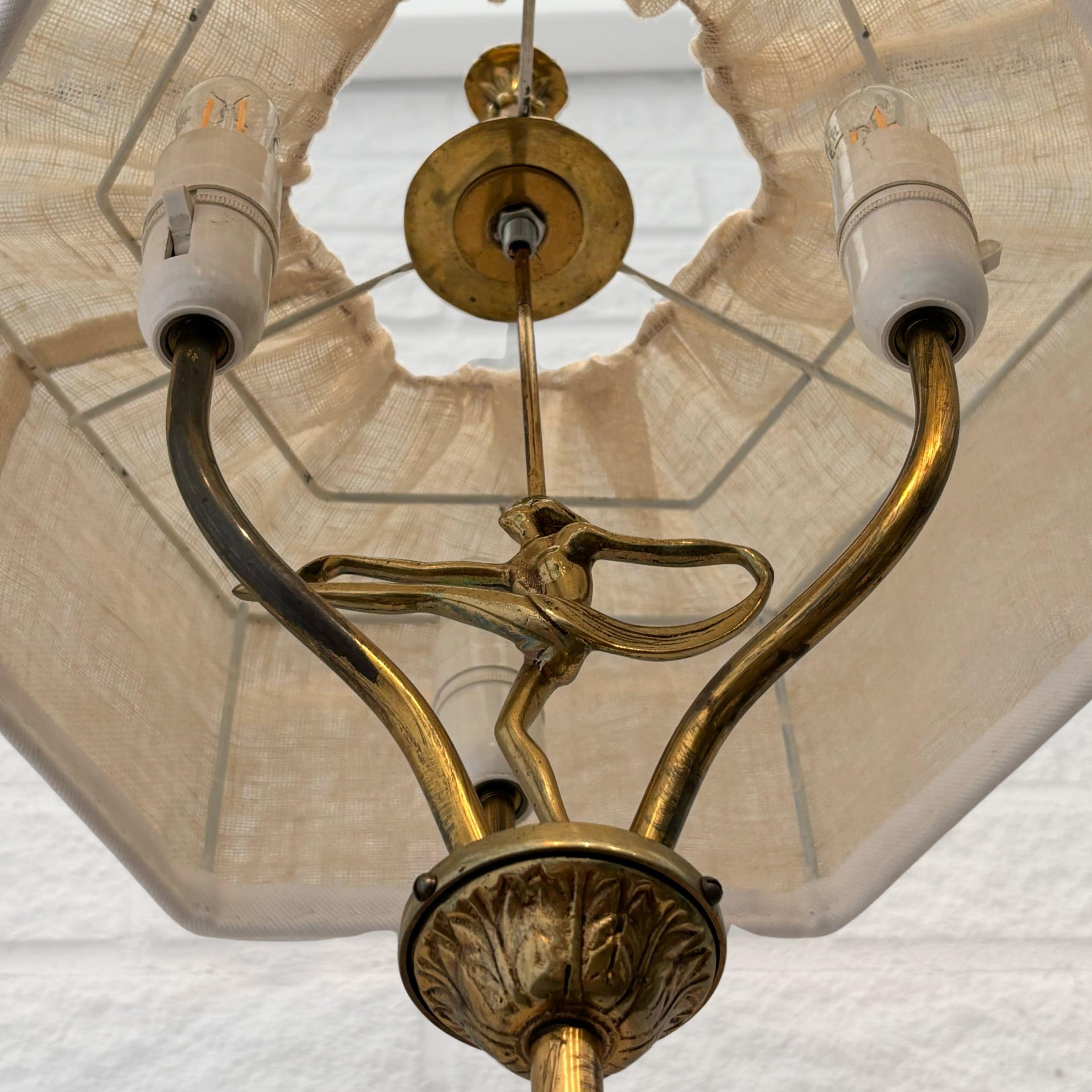 Schwedische Grace Art Deco Stehleuchte von Malmö Metallvarufabrik, 1930er Jahre im Angebot 3