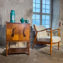 Swedish Grace Bar Cabinet by Reiners Möbelfabrik, Mjölby, Sweden 1920s