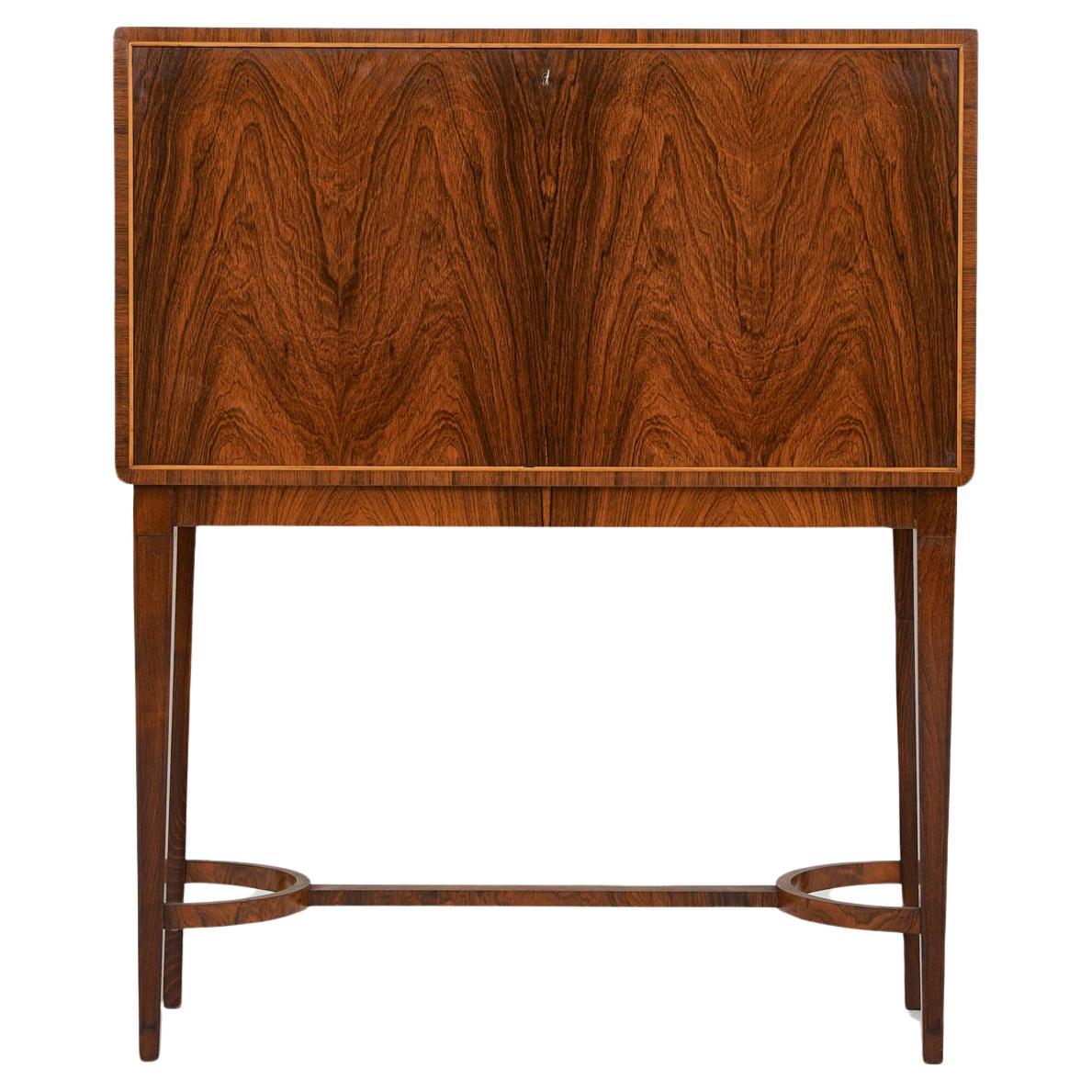 Swedish Grace Bar Cabinet in Rosewood