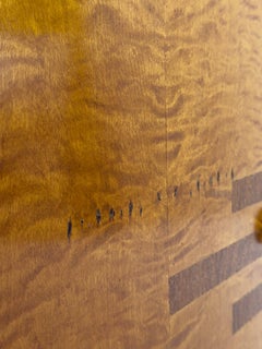 Swedish Grace Birch Sideboard with Marquetry, Sweden, 1920s