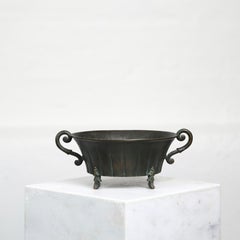 Cuenco «Swedish Grace» de bronce, diseñado por Thorild Knutson, década de 1930, Suecia