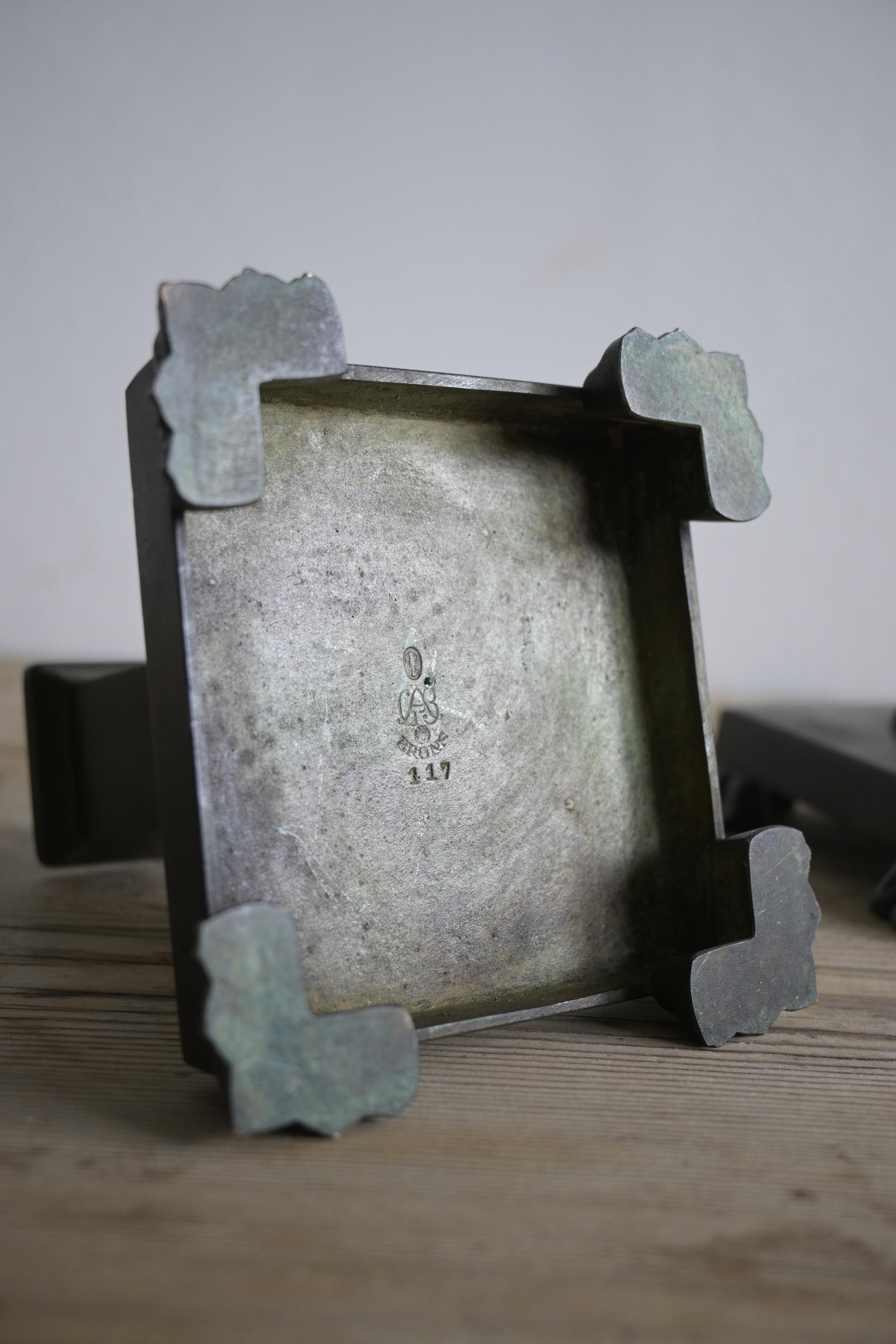 Swedish Grace Bronze Candlesticks 1920-30s 4