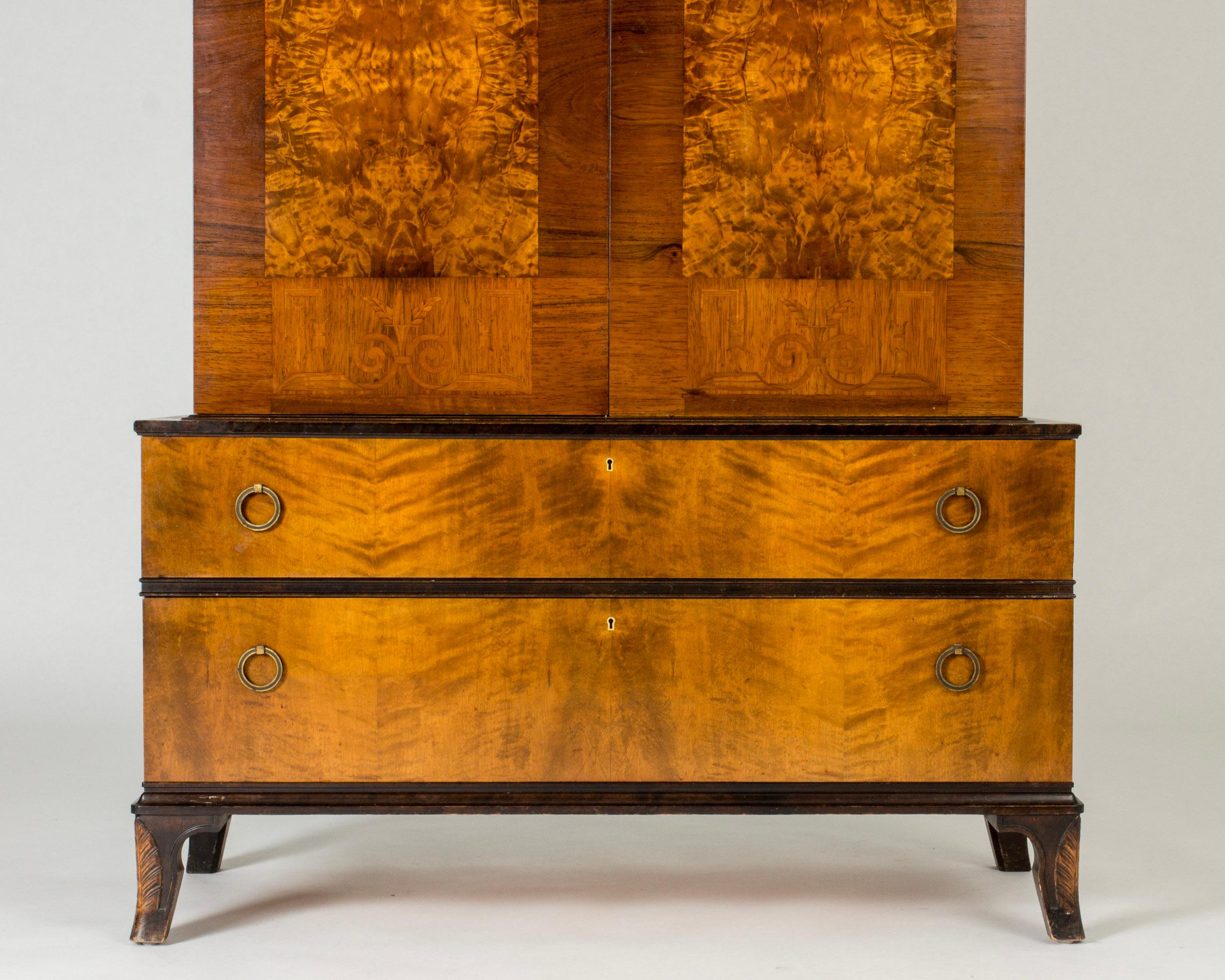 Mid-20th Century Swedish Grace Cabinet by Erik Chambert, Sweden, 1920s For Sale