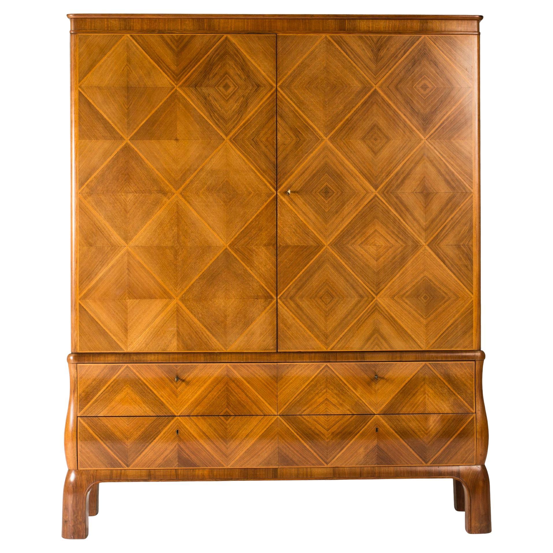 Swedish Grace cabinet from Mobilia, attributed to Oscar Nilsson, Sweden, 1930s For Sale