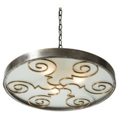 Plafonnier suédois Grace par Lars Holmström, Suède, années 1930