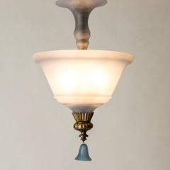 Swedish Grace Ceiling Light, Simon Gate, Orrefors, Sweden, 1920s