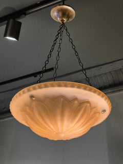 Swedish Grace classic pendant, model "10073" Havanna Glass by Böhlmarks 1920/30s