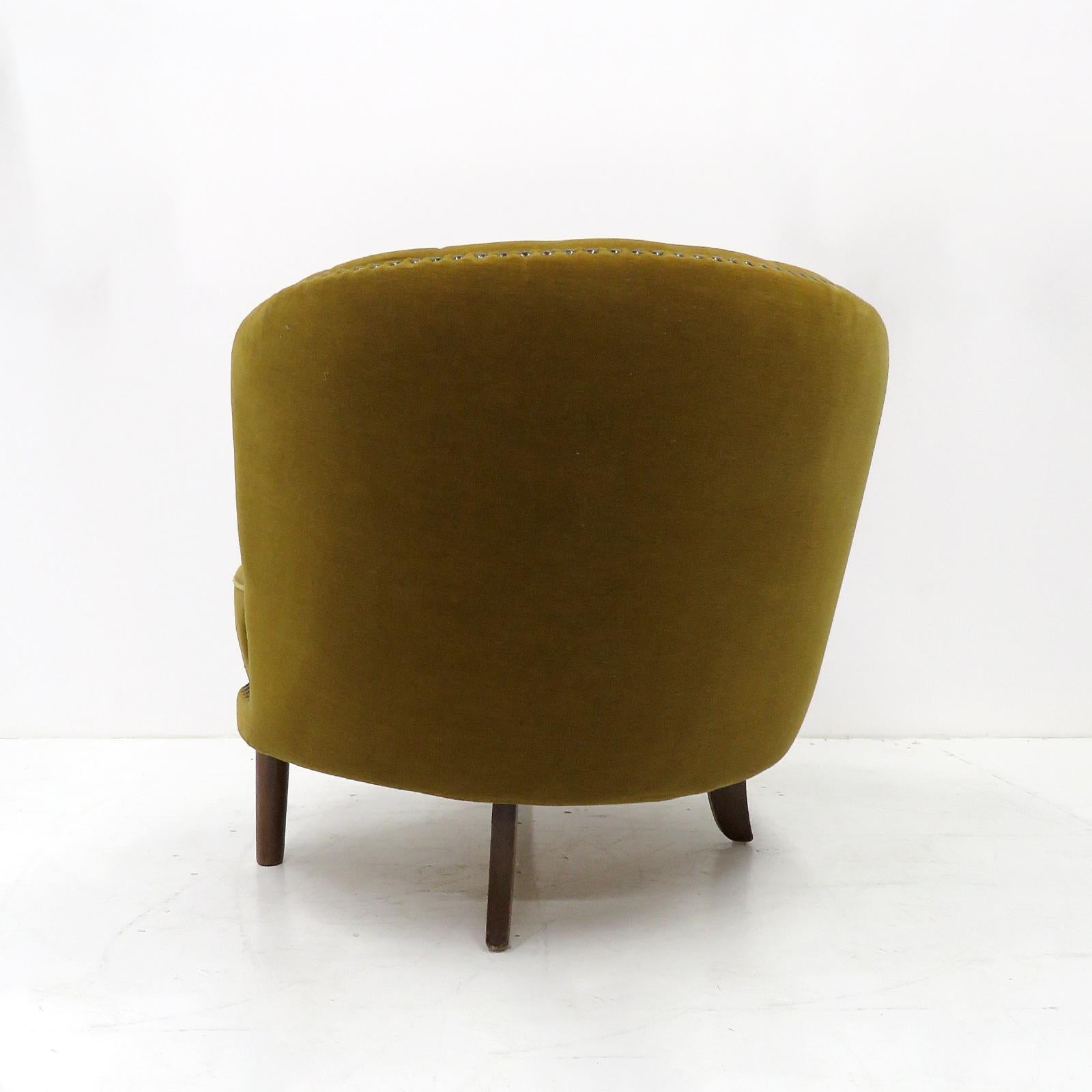 Upholstery Swedish Grace Club Chair, 1940 For Sale