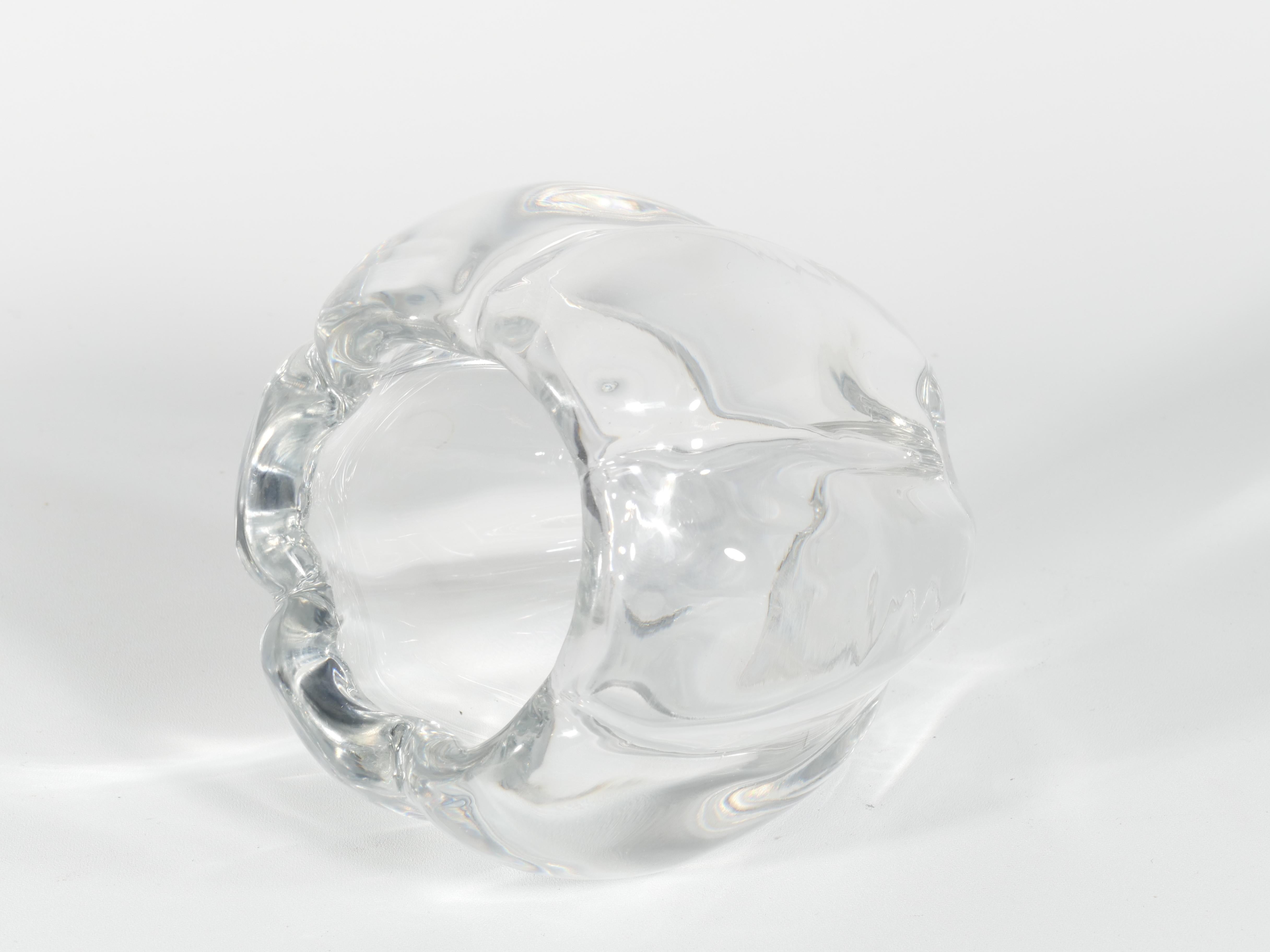 Swedish Grace Crystal Glass Vase Stella Polaris by Vicke Lindstrand for Orrefors For Sale 2
