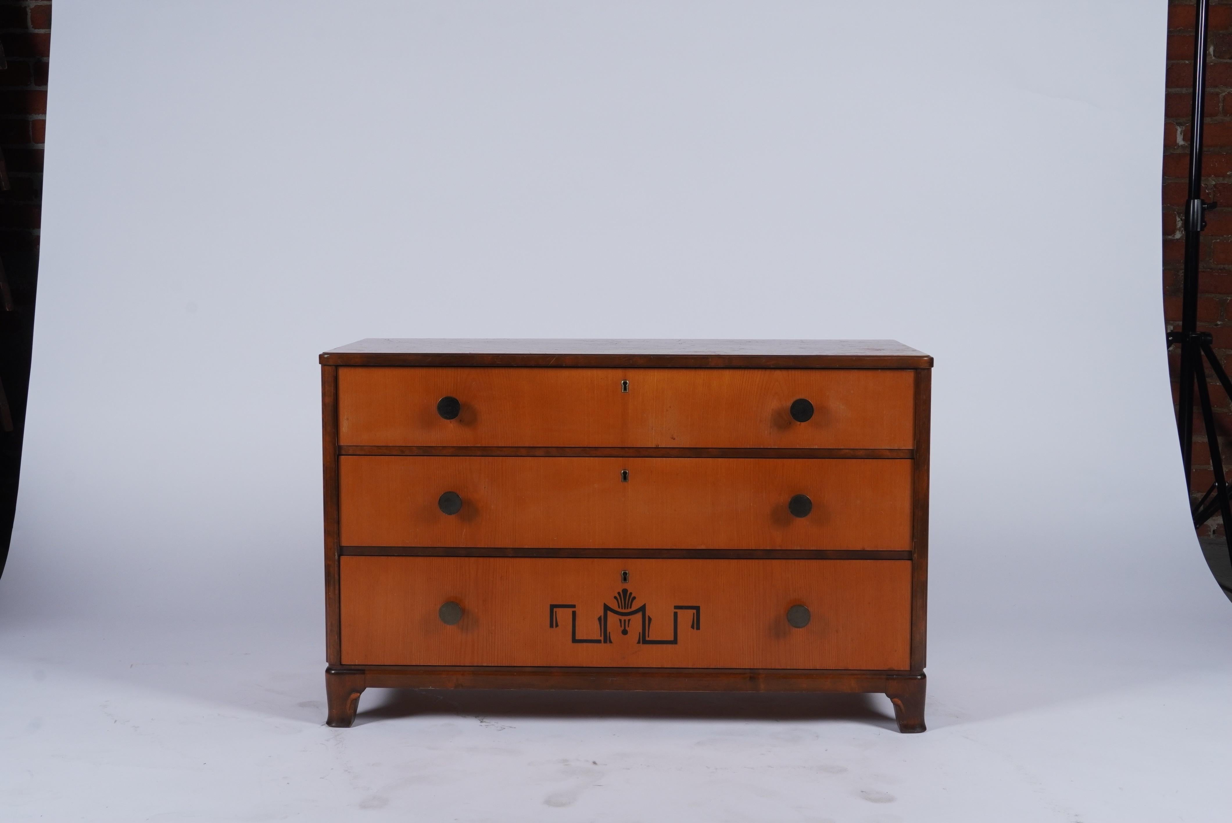 Danish Swedish Grace Dresser in Elm For Sale