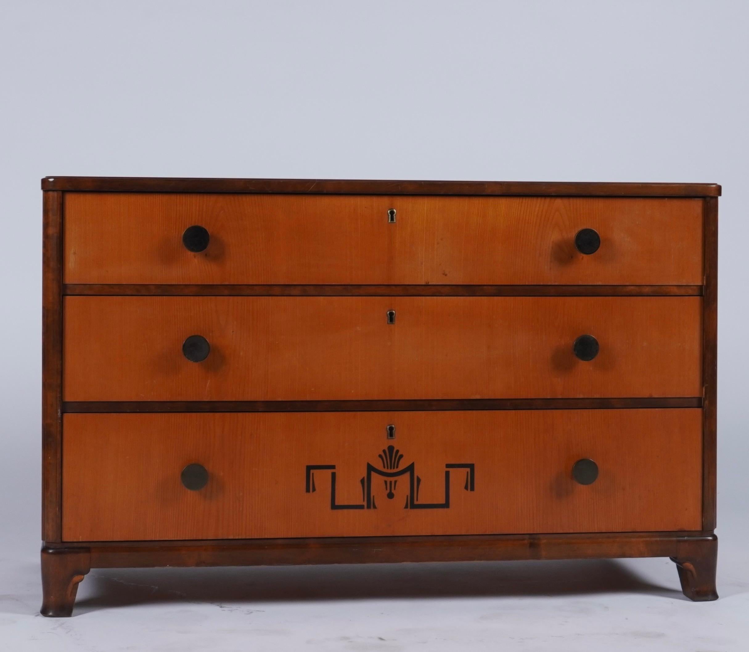 Swedish Grace Dresser in Elm For Sale 1