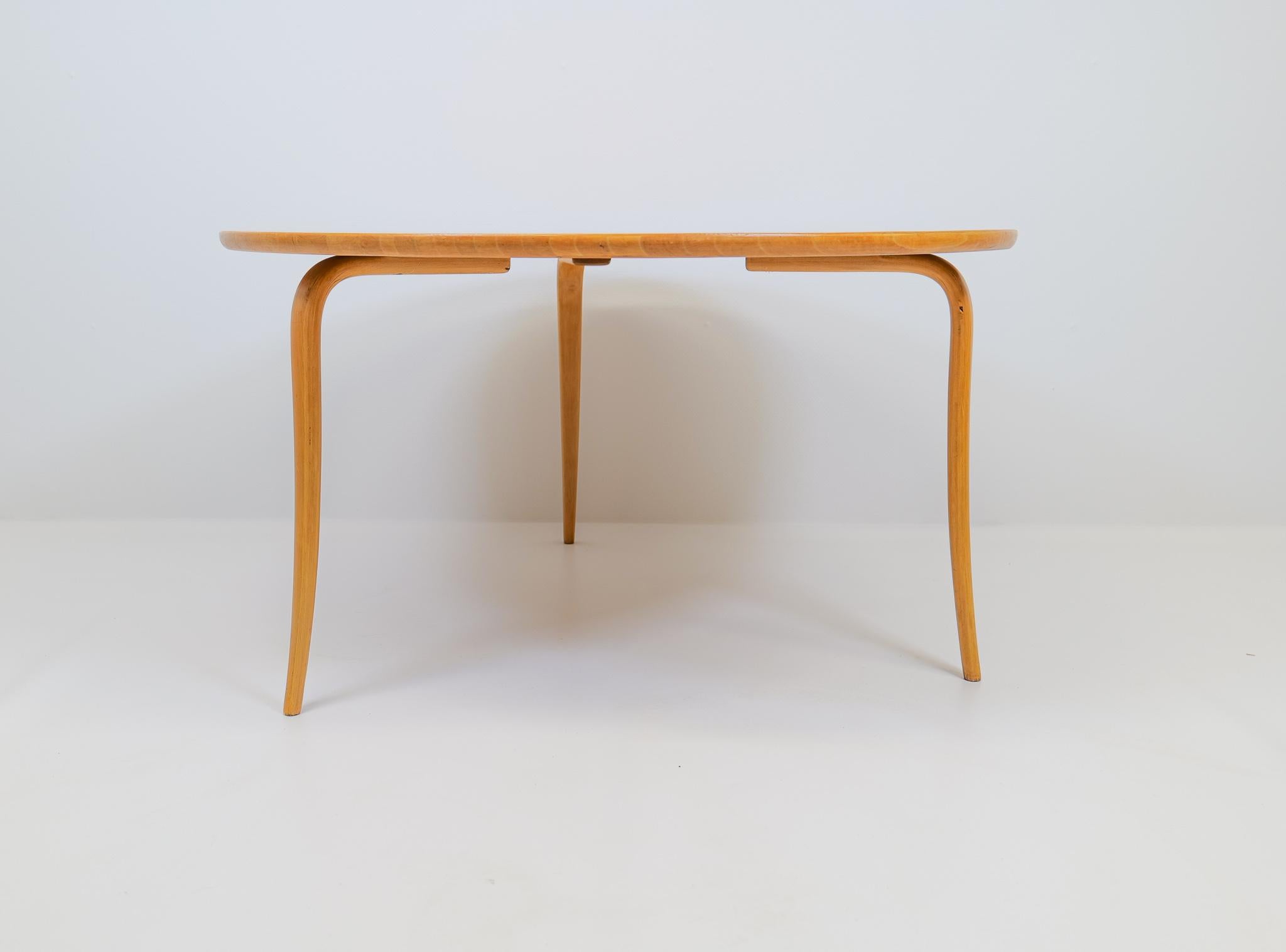 Swedish Grace Early Bruno Mathsson Large 'Annika' Coffee Table 1930s For Sale 4