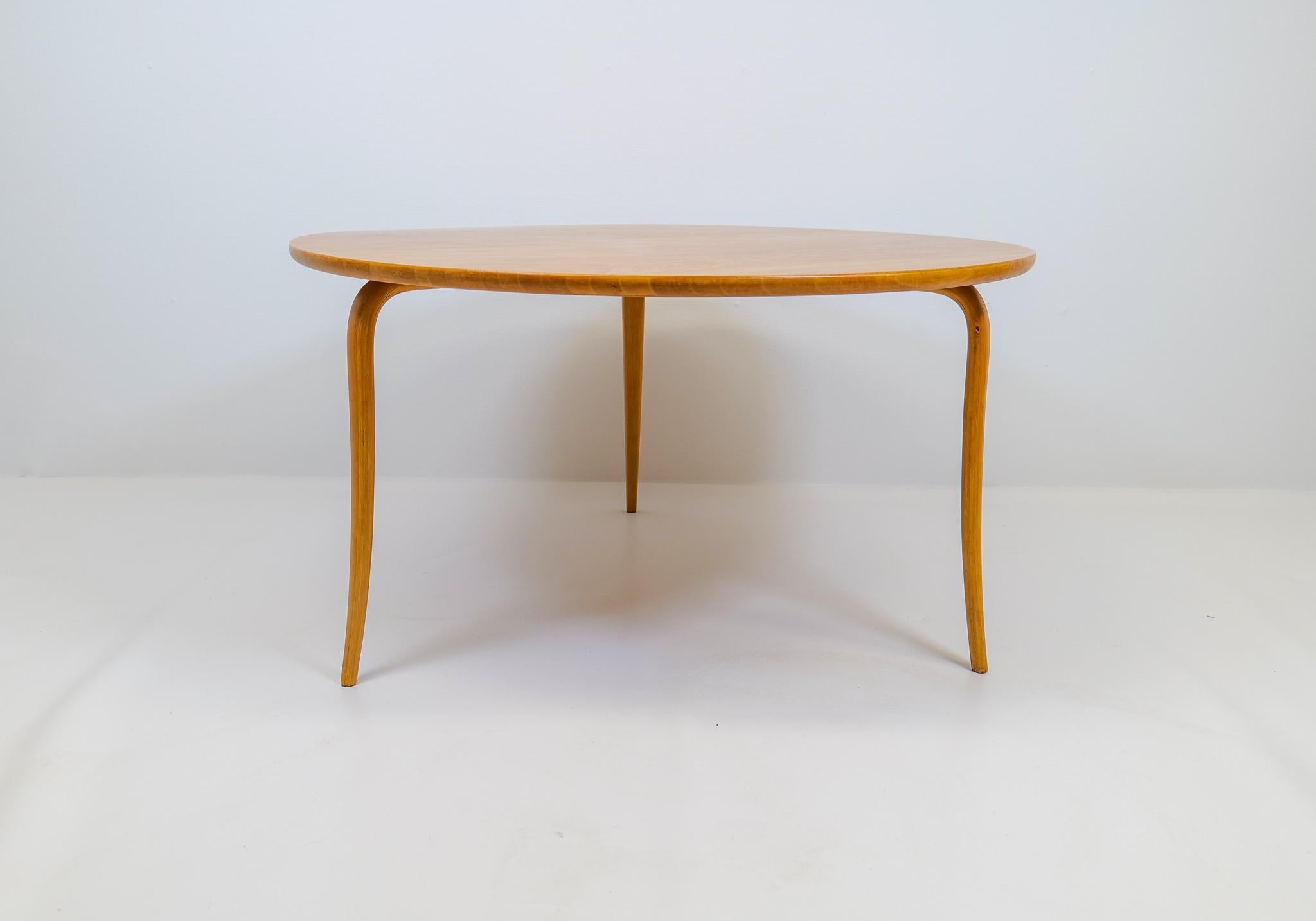 Swedish Grace Early Bruno Mathsson Large 'Annika' Coffee Table 1930s For Sale 8