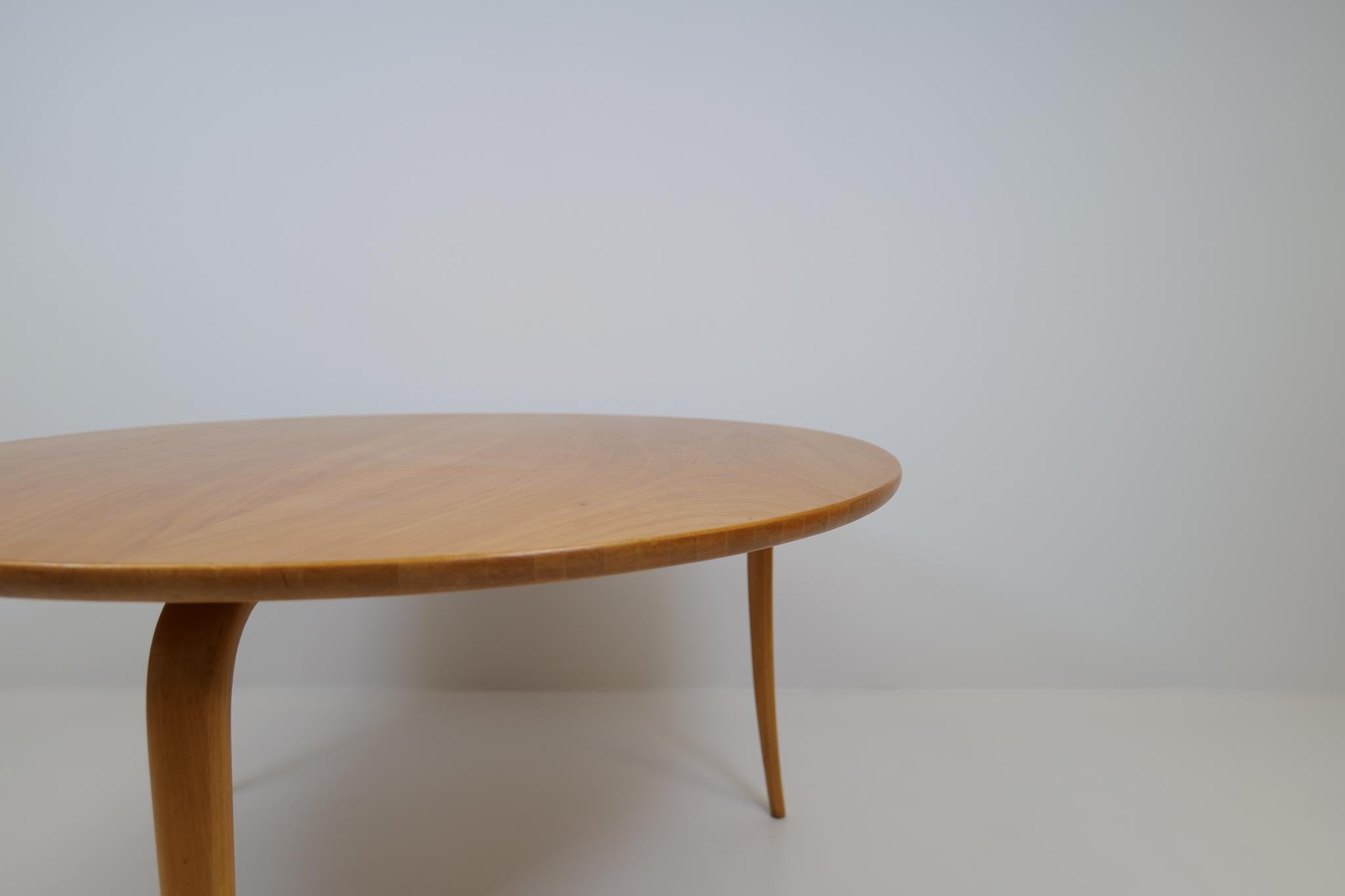 Birch Swedish Grace Early Bruno Mathsson Large 'Annika' Coffee Table 1930s For Sale