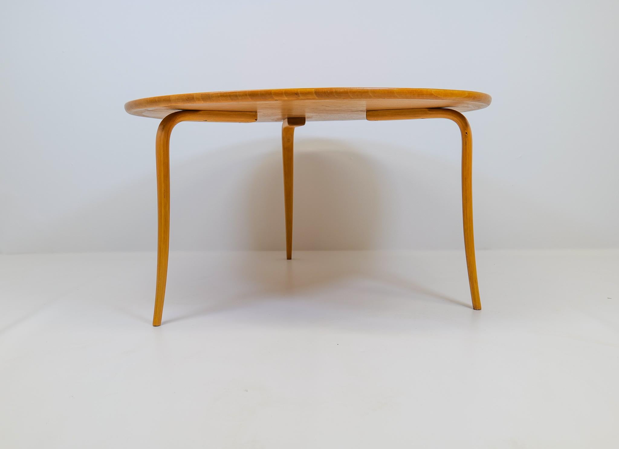 Swedish Grace Early Bruno Mathsson Large 'Annika' Coffee Table 1930s For Sale 3