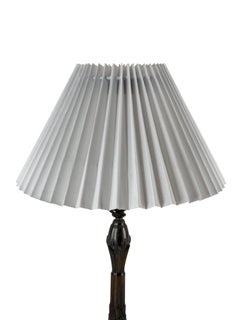 Swedish Grace Figural Table Lamp, Patinated Metal, Sweden, 1920s