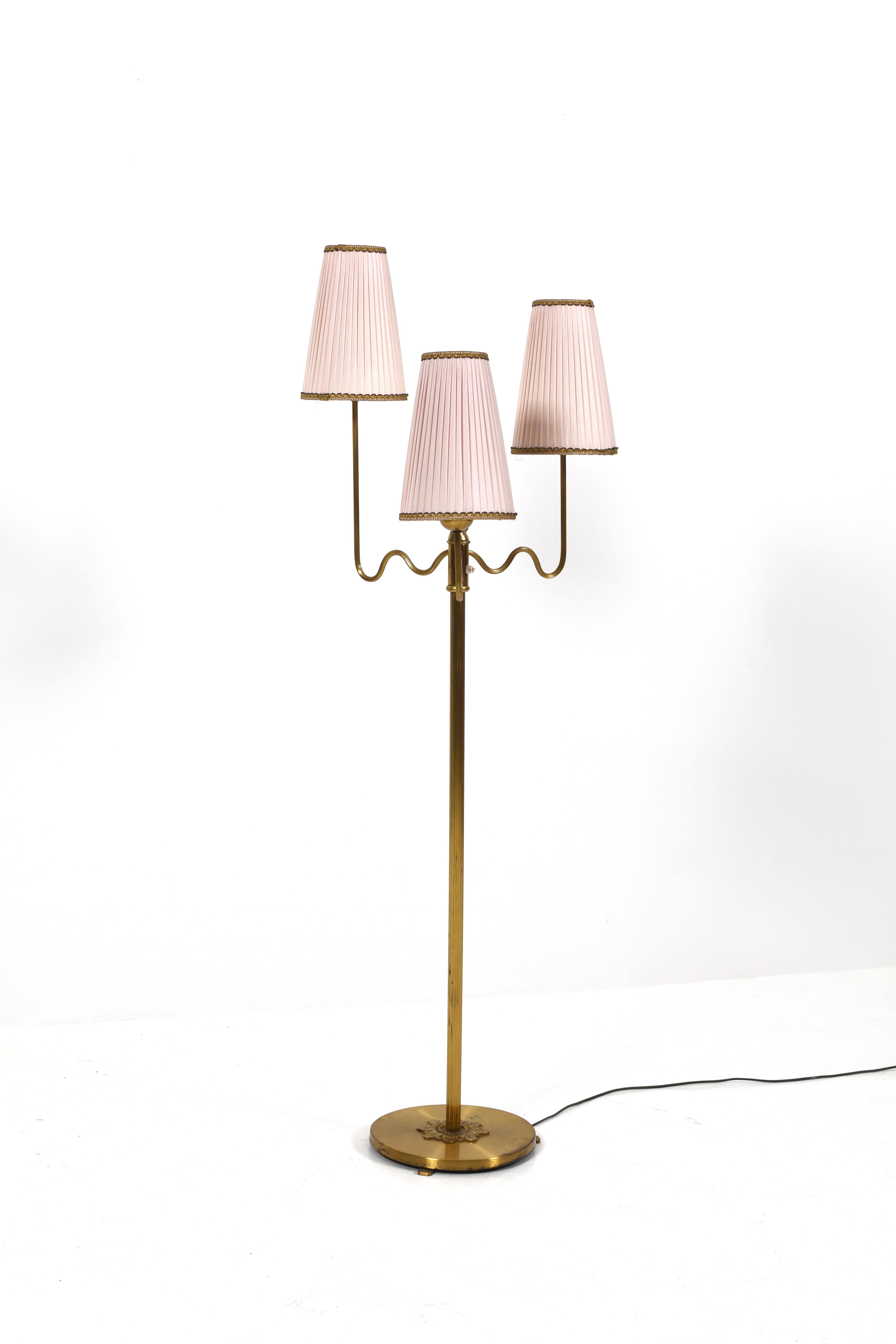 Scandinavian Modern Swedish Grace floor lamp, 1930s For Sale