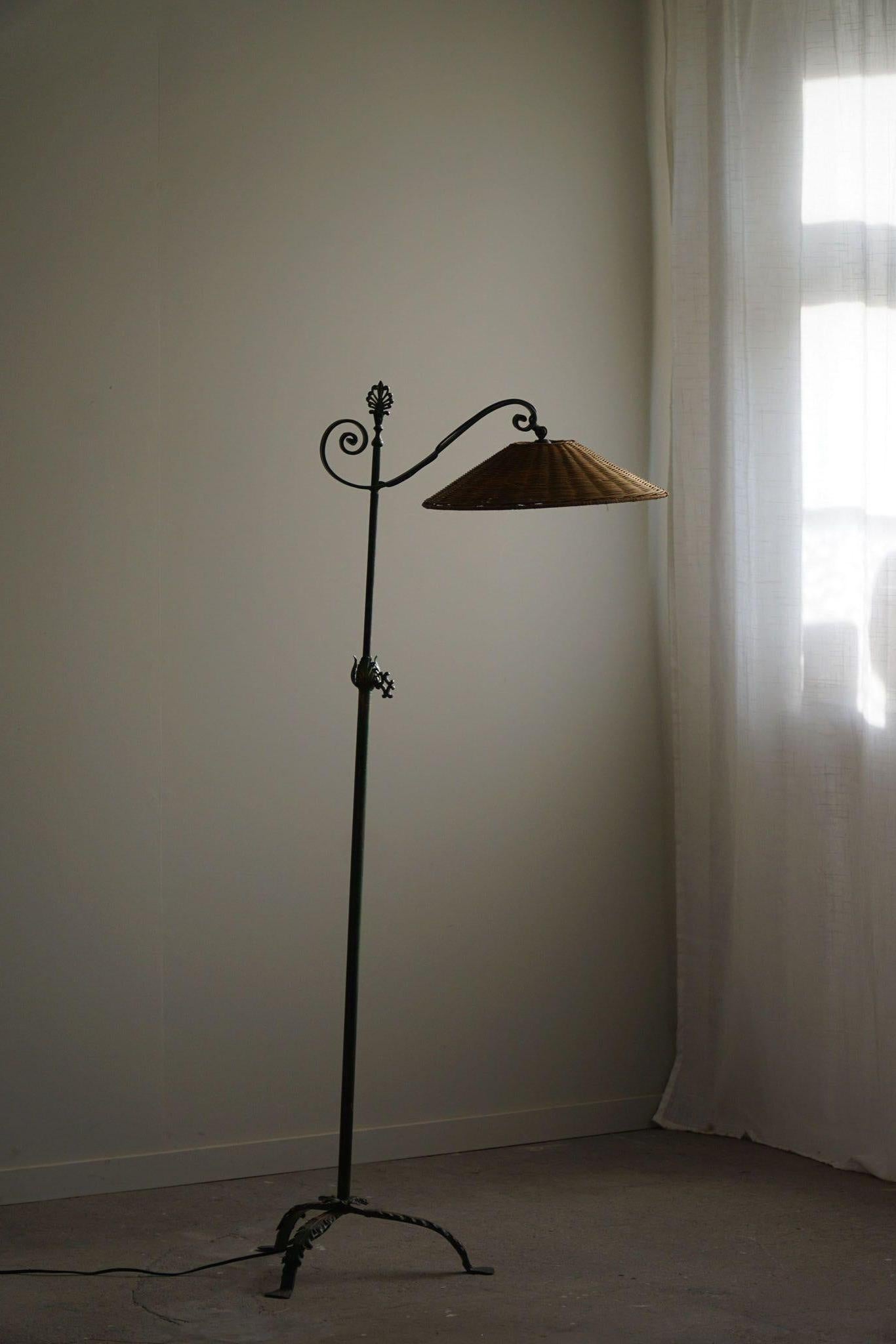 Swedish Grace, Floor Lamp in Steel, 