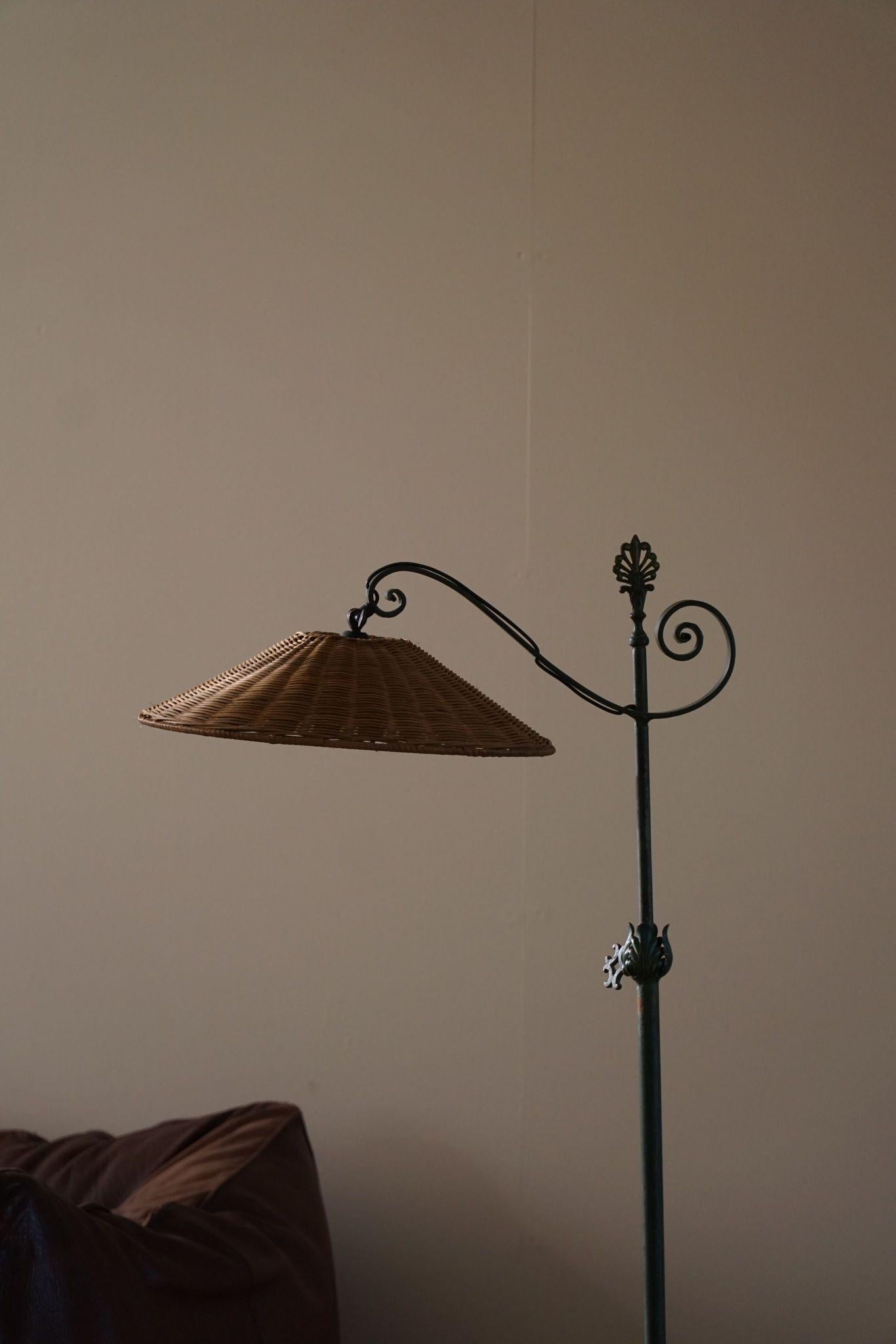 Swedish Grace, Floor Lamp in Steel, 