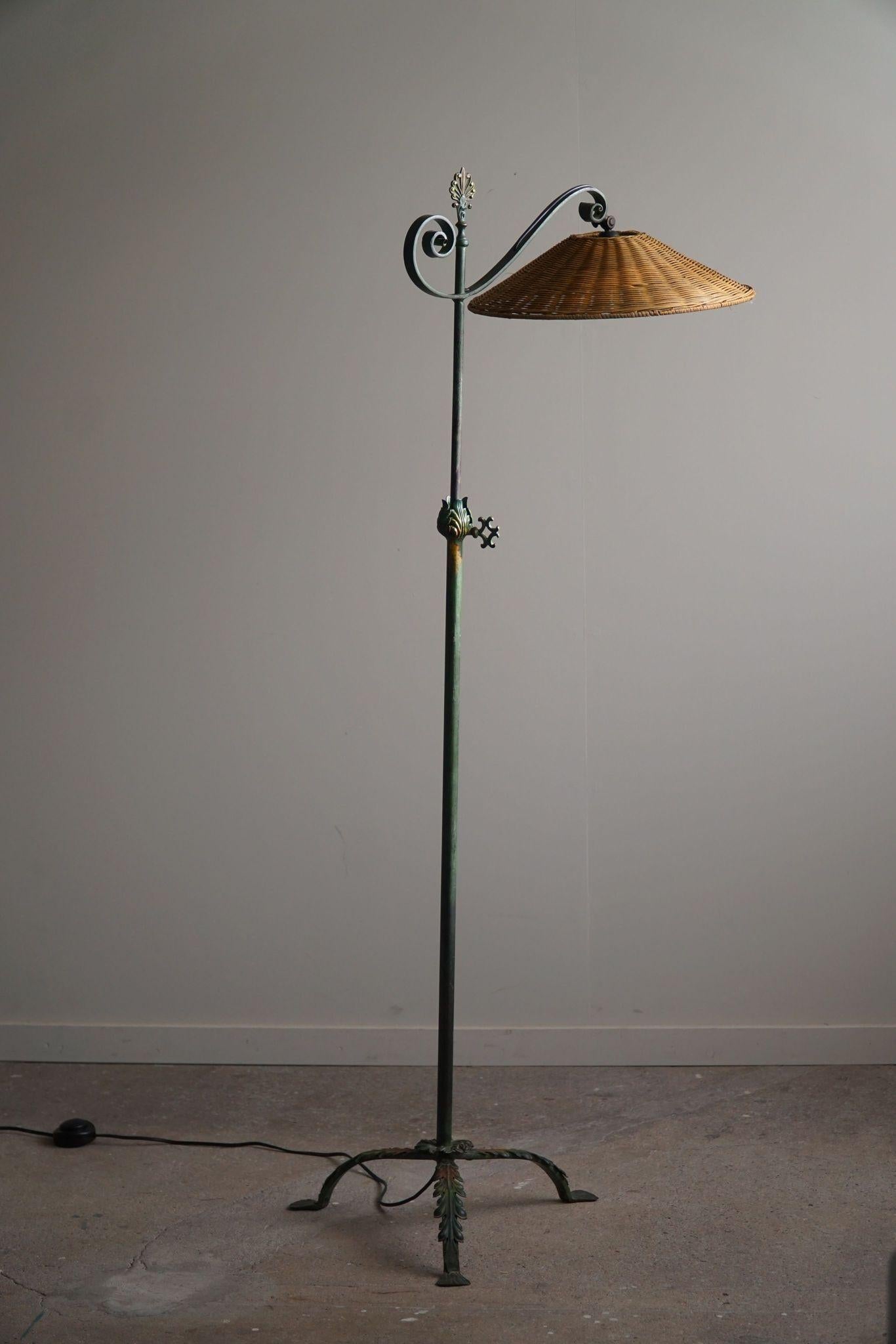 Swedish Grace, Floor Lamp in Steel, 