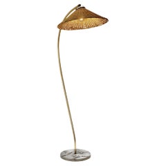 Swedish Grace Floor Lamp with Decorative Antelopes on the Base, Sweden 1930s