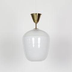 Lampada a sospensione svedese Grace Glass di ASEA, anni '40, Svezia