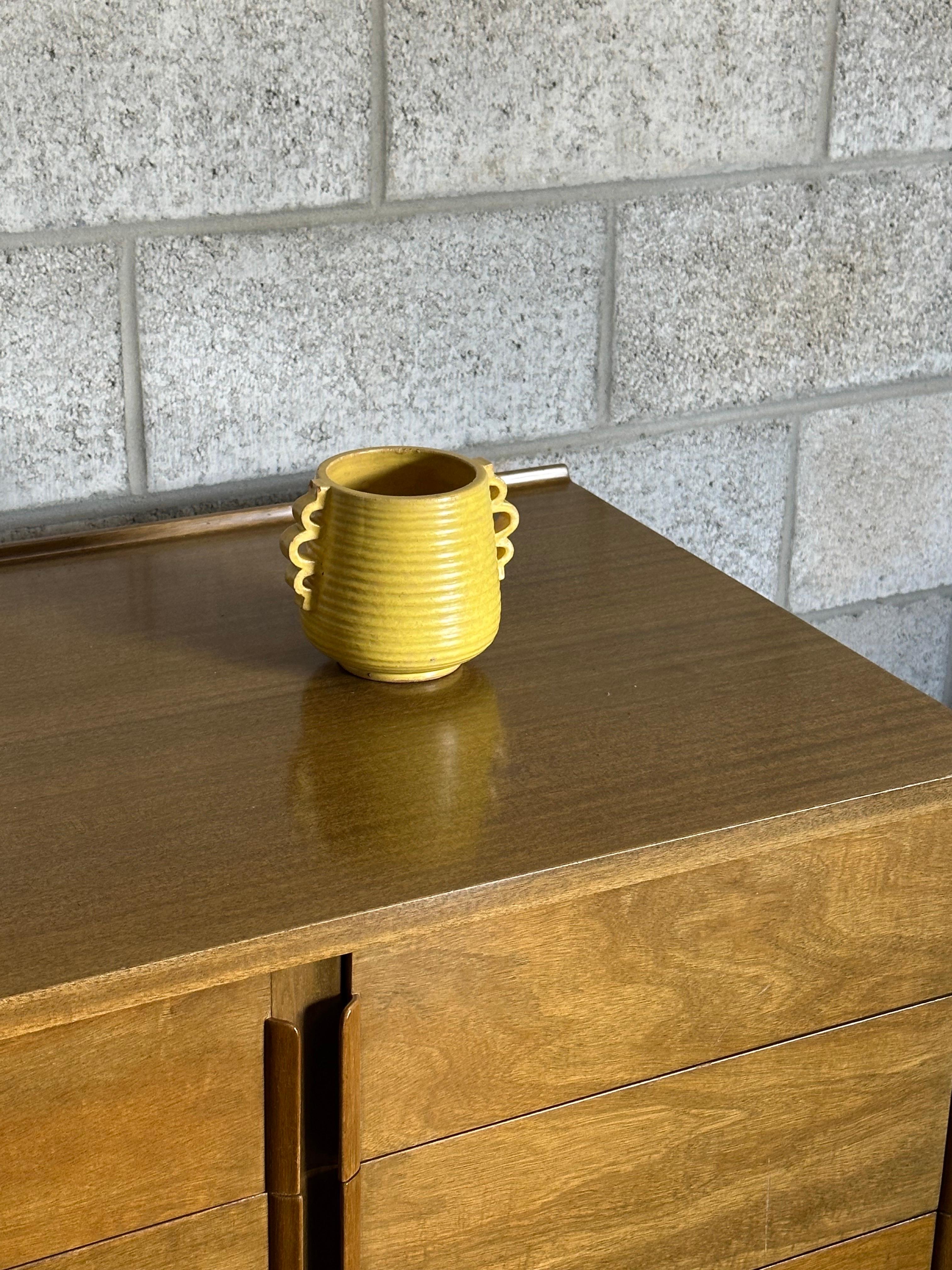 Mid-Century Modern Swedish Grace Handled Vase by Greta Runeborg For Sale