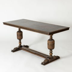 Swedish Grace Library Table "Charles" by Axel Einar Hjorth for NK, Sweden, 1929