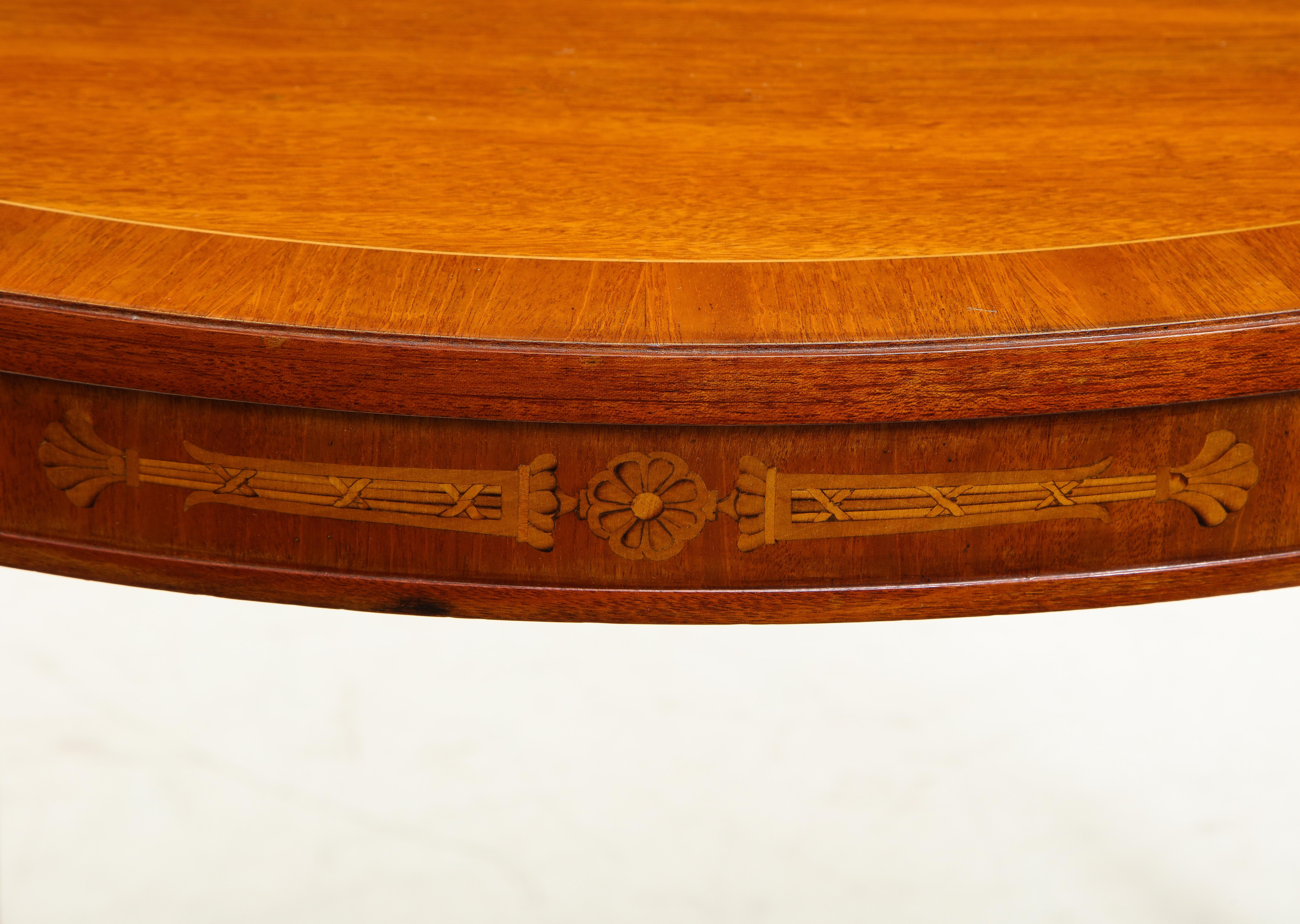 Swedish Grace Mahogany Side Table, circa 1940s 3