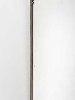 Swedish Grace Mirror with Stylized Crest, Pewter, 1920s