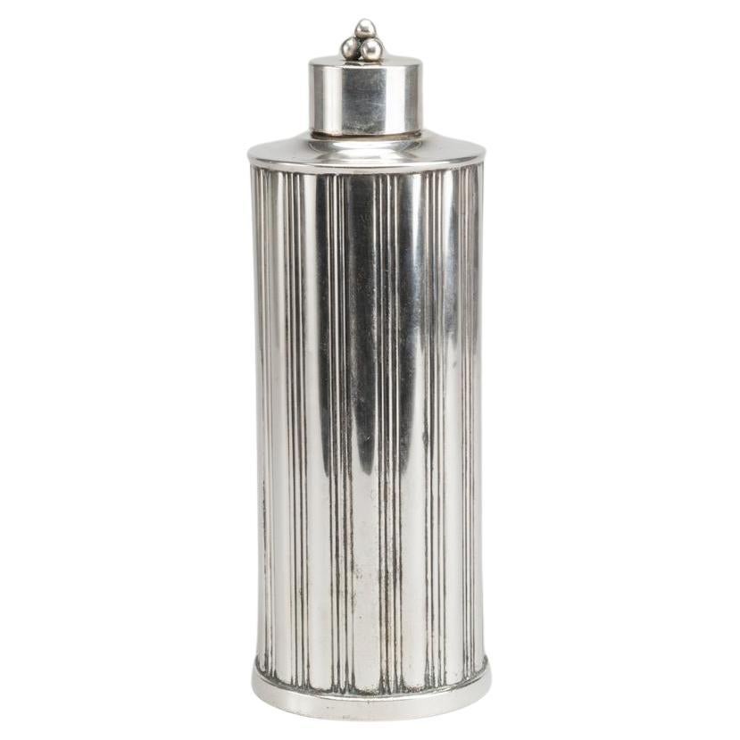 "Swedish Grace" Modernist Tage Gothlin Silver Cocktail Shaker For Sale