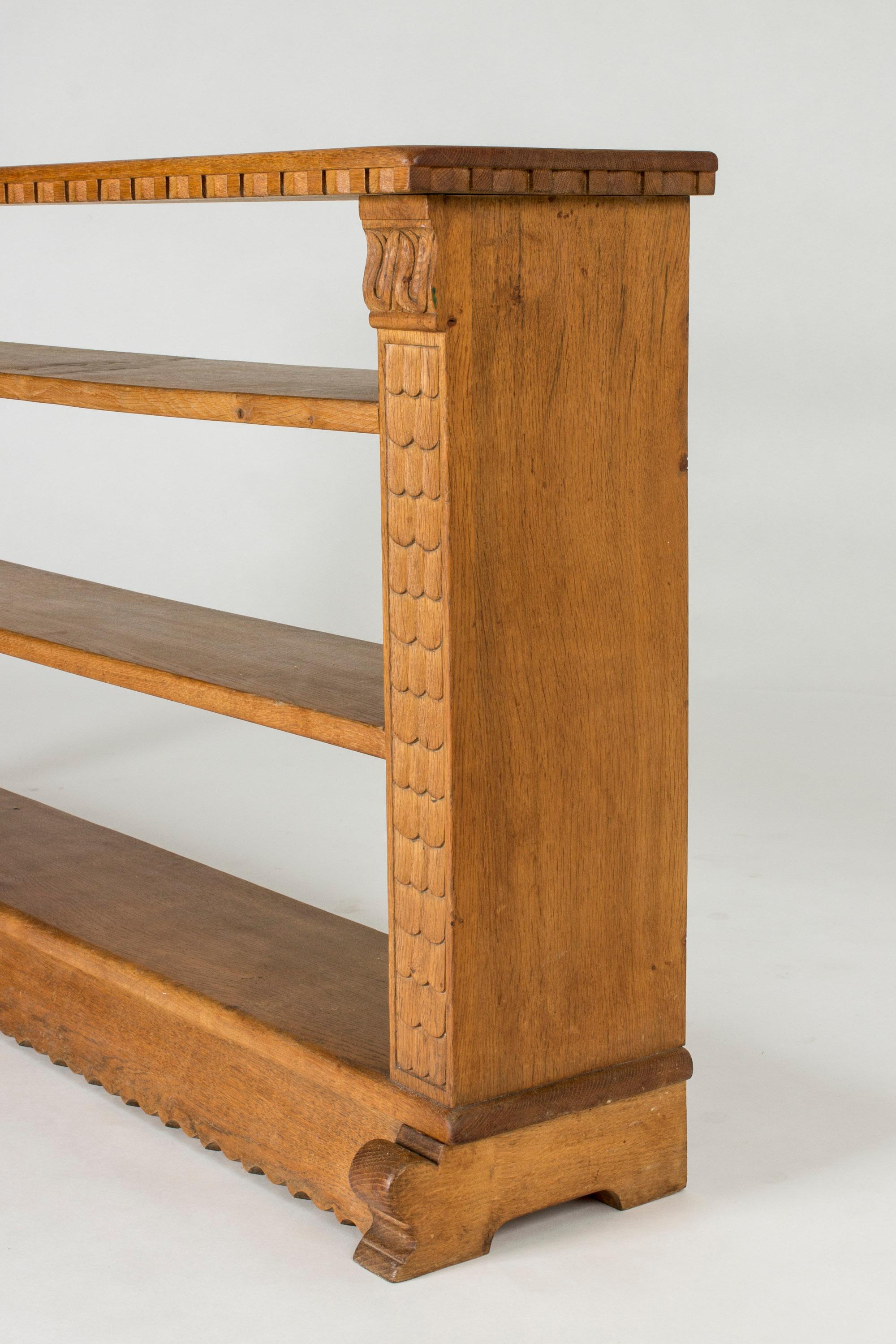 Swedish Grace Oak Console 3