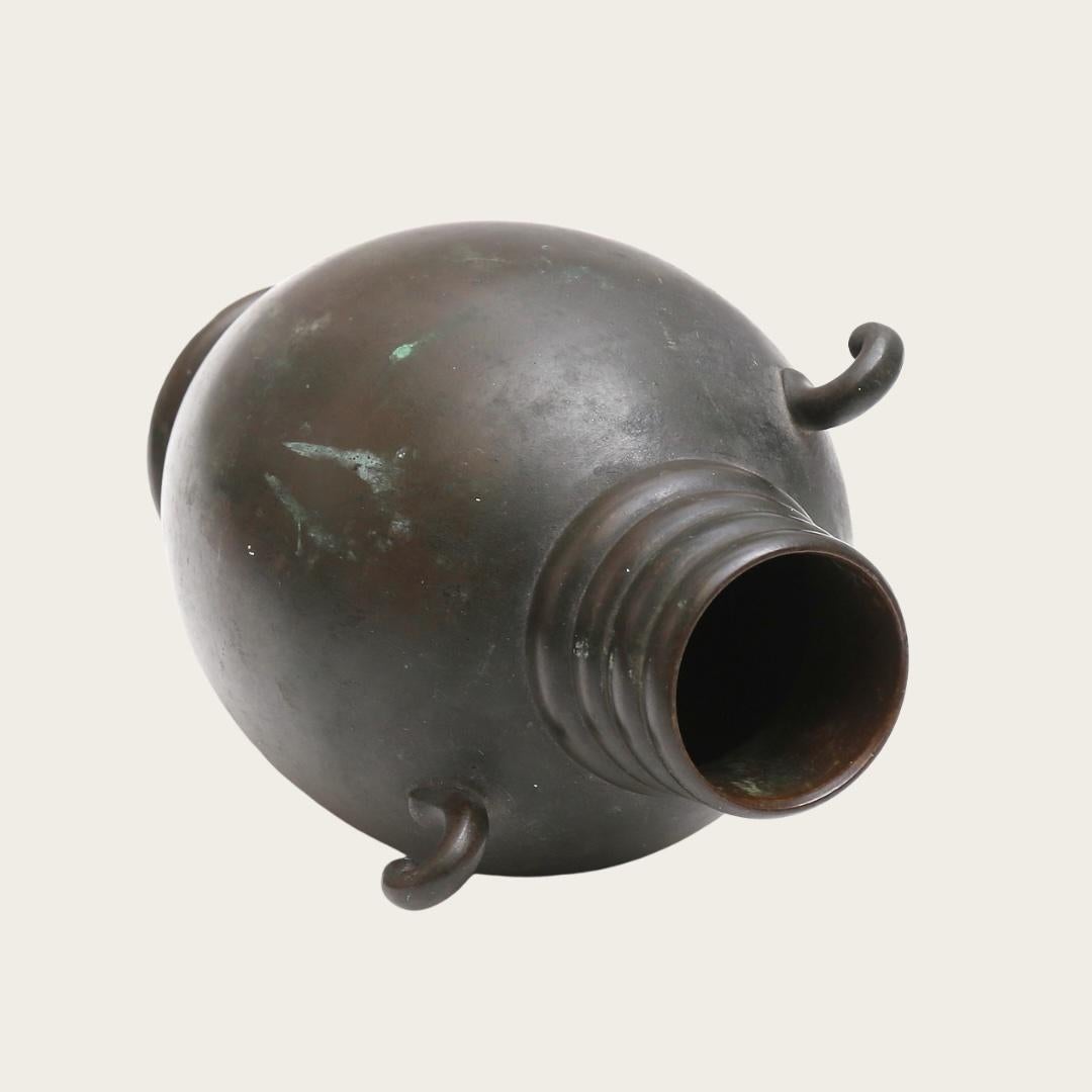 Svedese Vaso in bronzo patinato Swedish Grace di GAB Brons, n. 160 in vendita