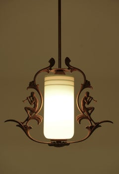 Swedish Grace Pendant in Brass and Glass