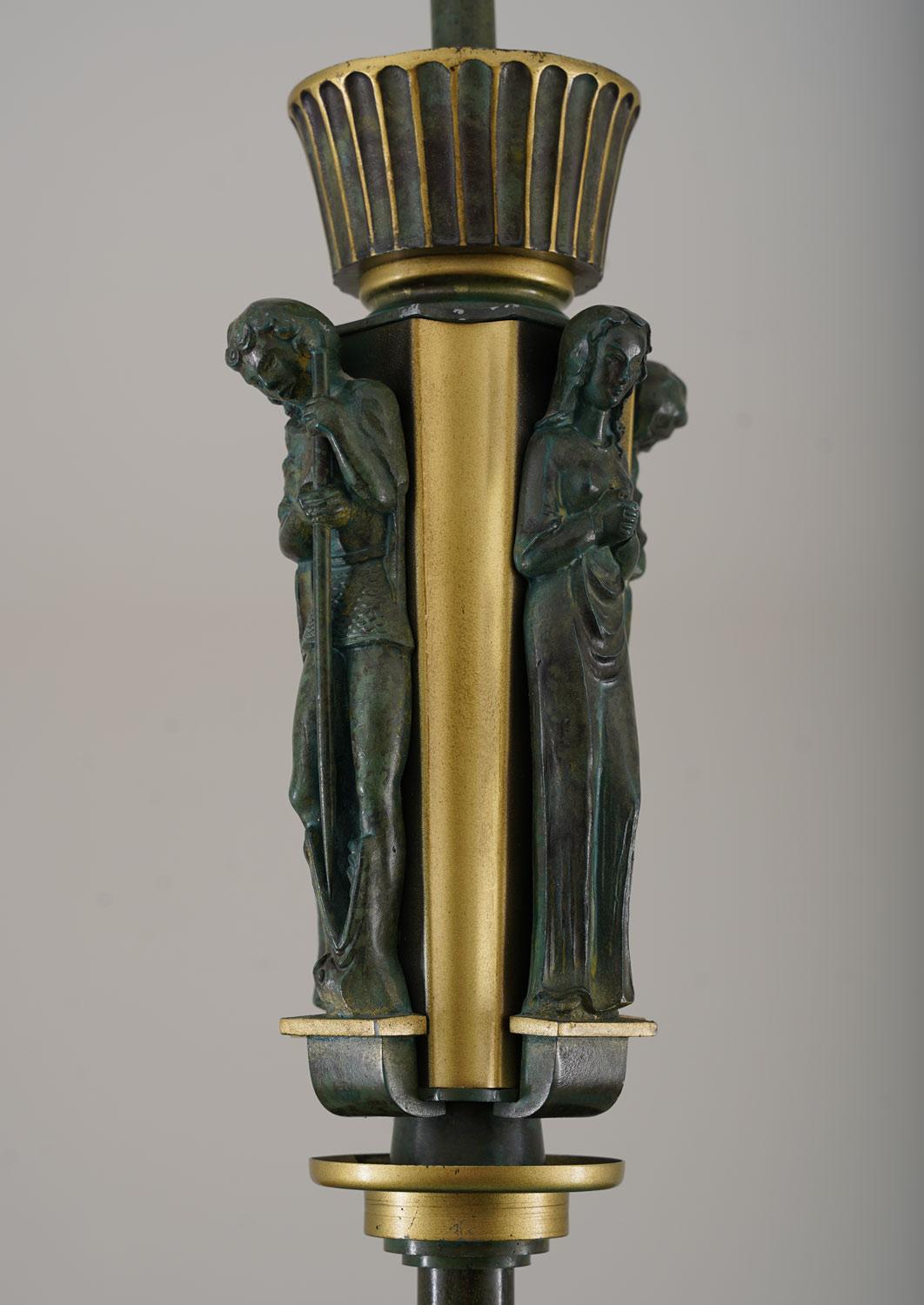 Swedish Grace Pendant in Glass and Patinated Brass In Good Condition For Sale In Karlstad, SE
