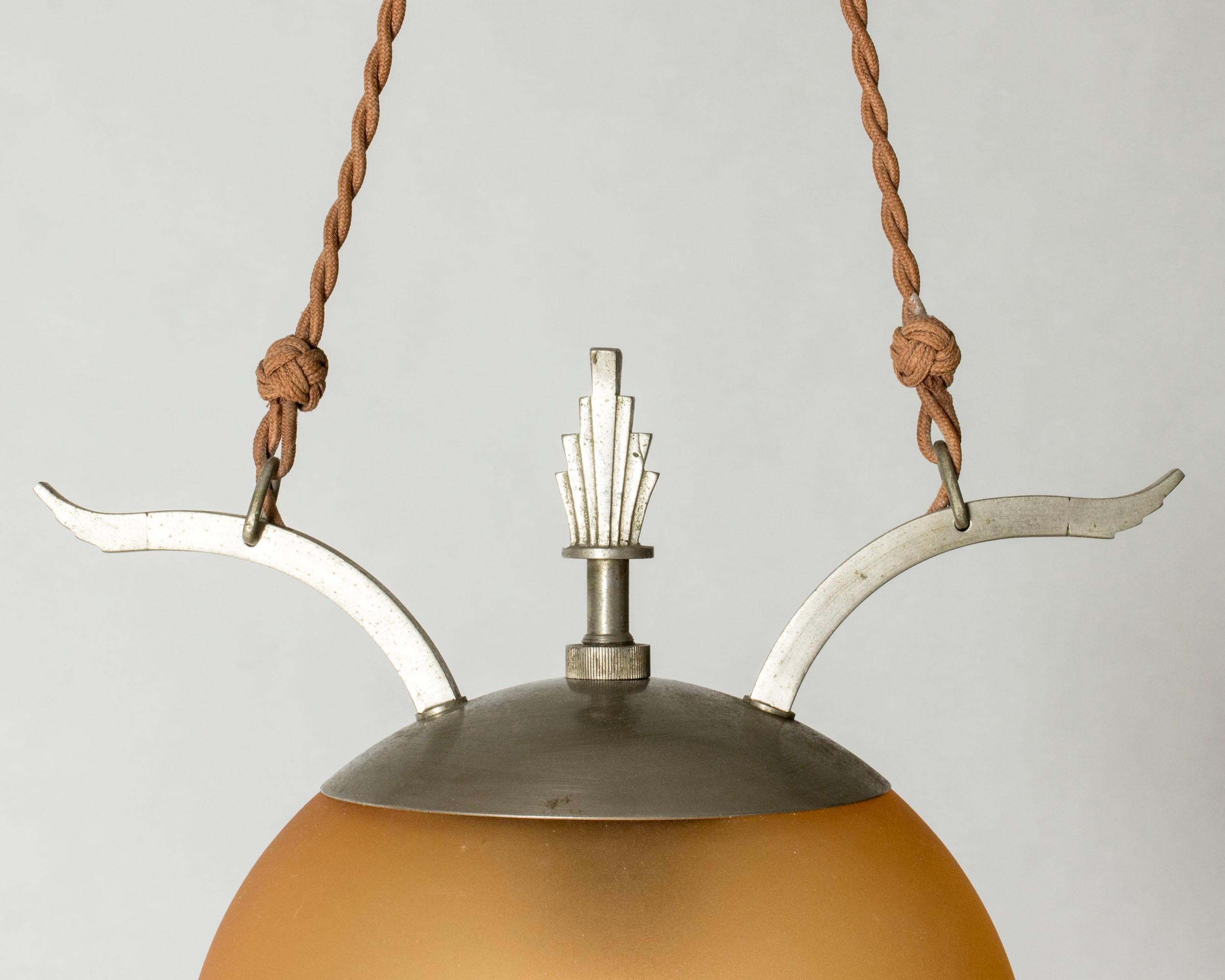 Svedese Swedish Grace Pendant light, Chr Berg & Co, Sweden, 1920s in vendita