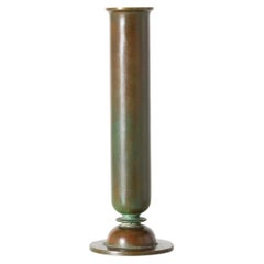 Swedish Grace Period Bronze Vase by Sune Bäckström, Patinated, 1920s