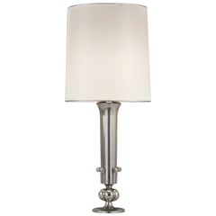 Vintage Swedish Grace Period Pewter Lamp