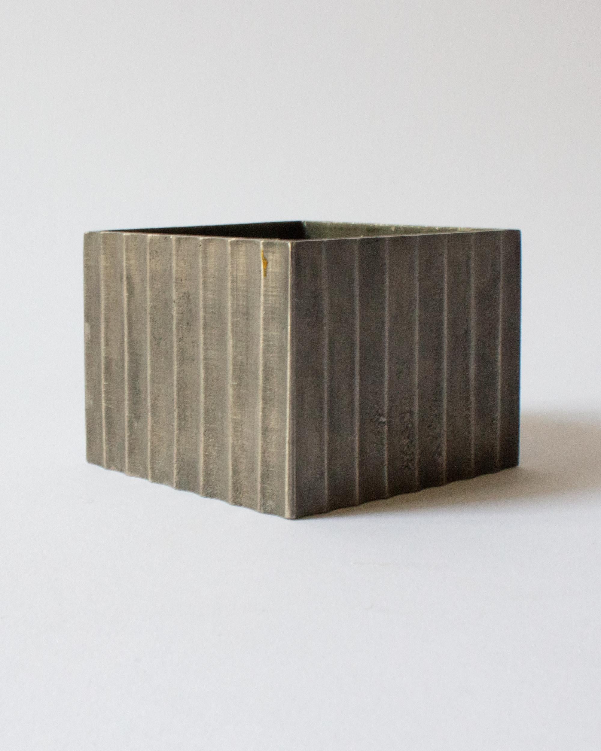 Scandinavian Modern Swedish Grace Pewter Box by Ingvar Bossler for Gamleby Tenn, Västervik, Sweden. For Sale