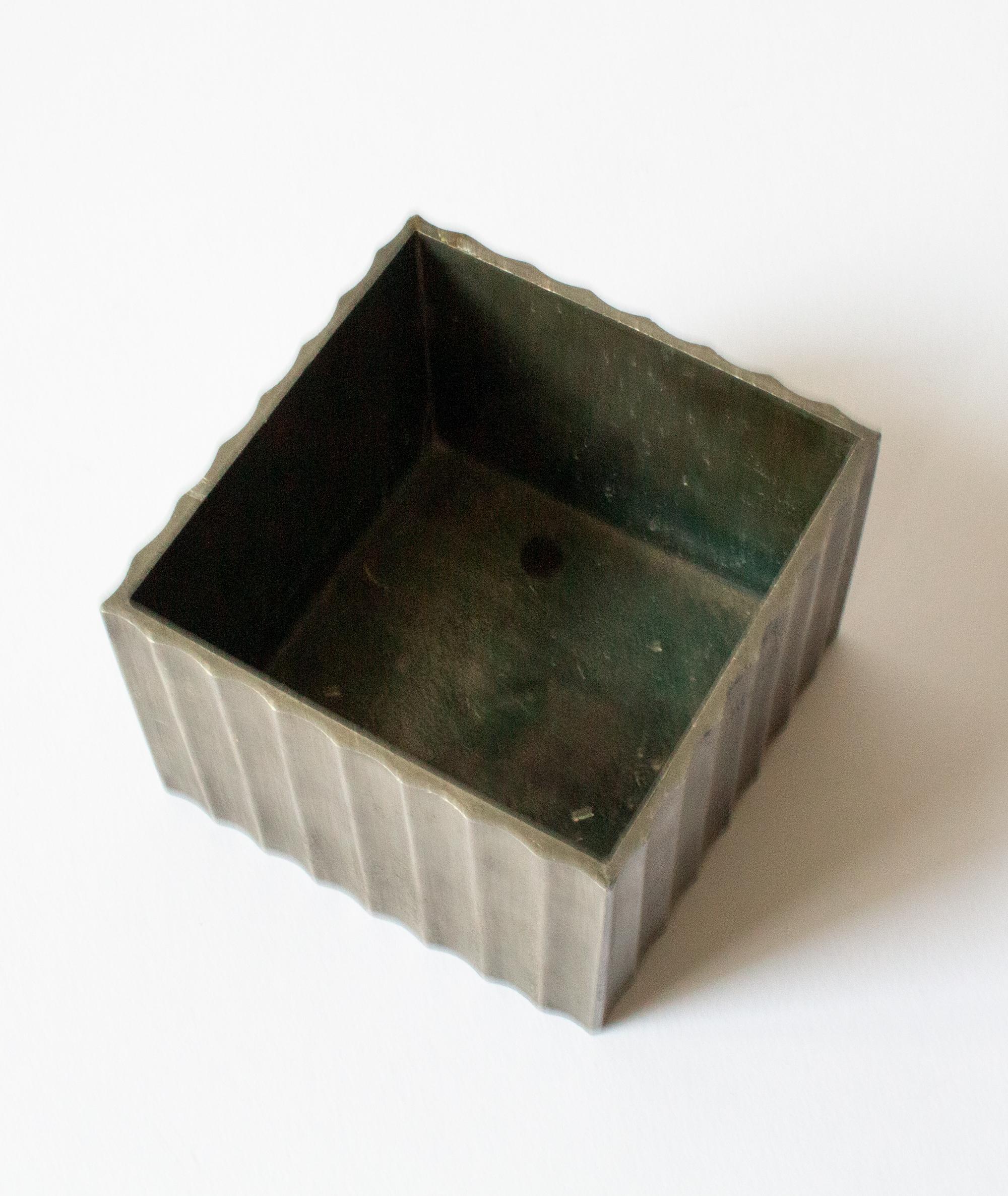 Swedish Grace Pewter Box by Ingvar Bossler for Gamleby Tenn, Västervik, Sweden. For Sale 1