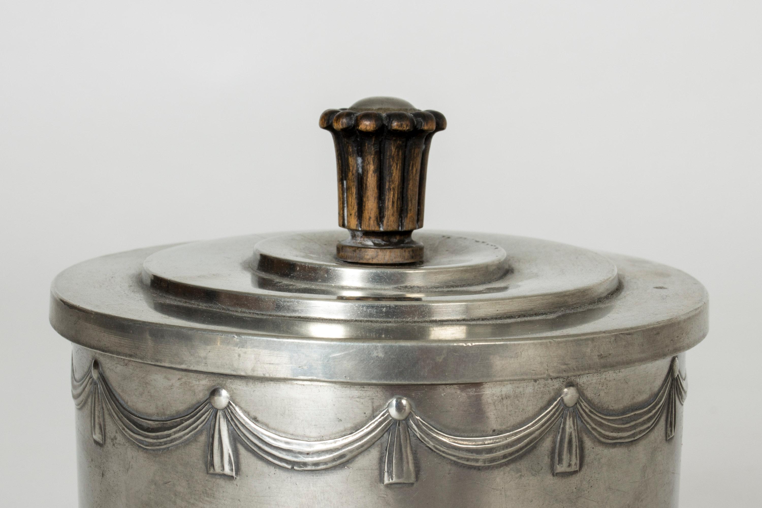 Scandinavian Modern Swedish Grace Pewter Jar from Schreuder & Olsson