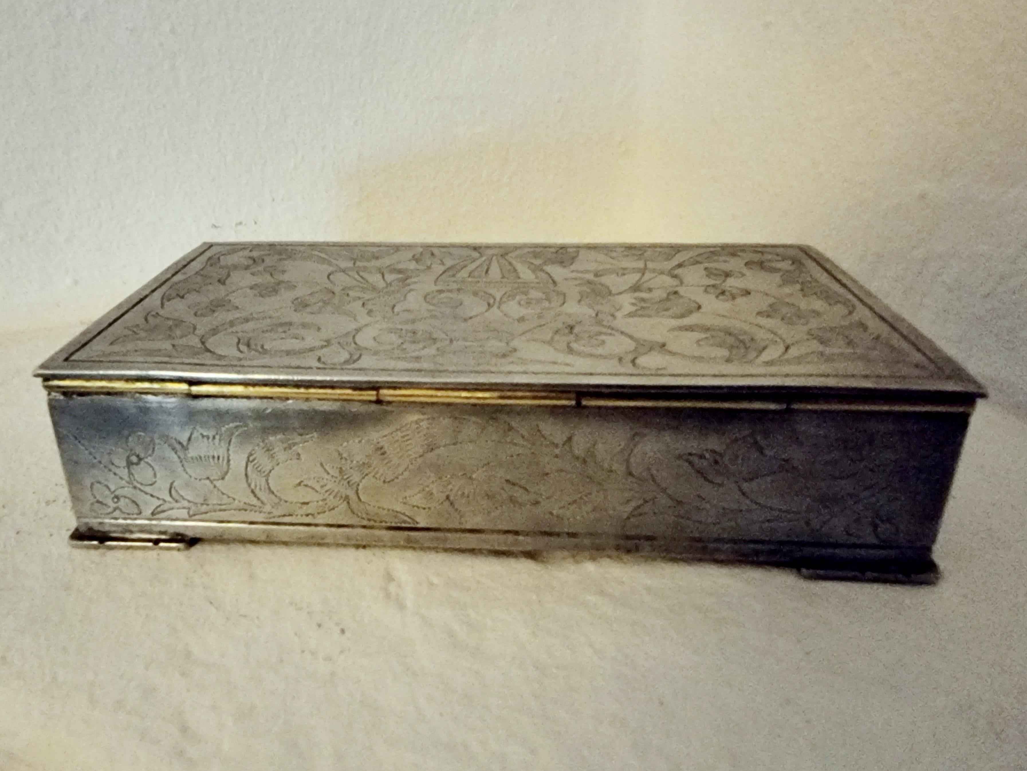 Swedish Grace, Pewter / Jewelry Box, Firma Svenskt Tenn, 1929. Attr. Uno Åhren.  1