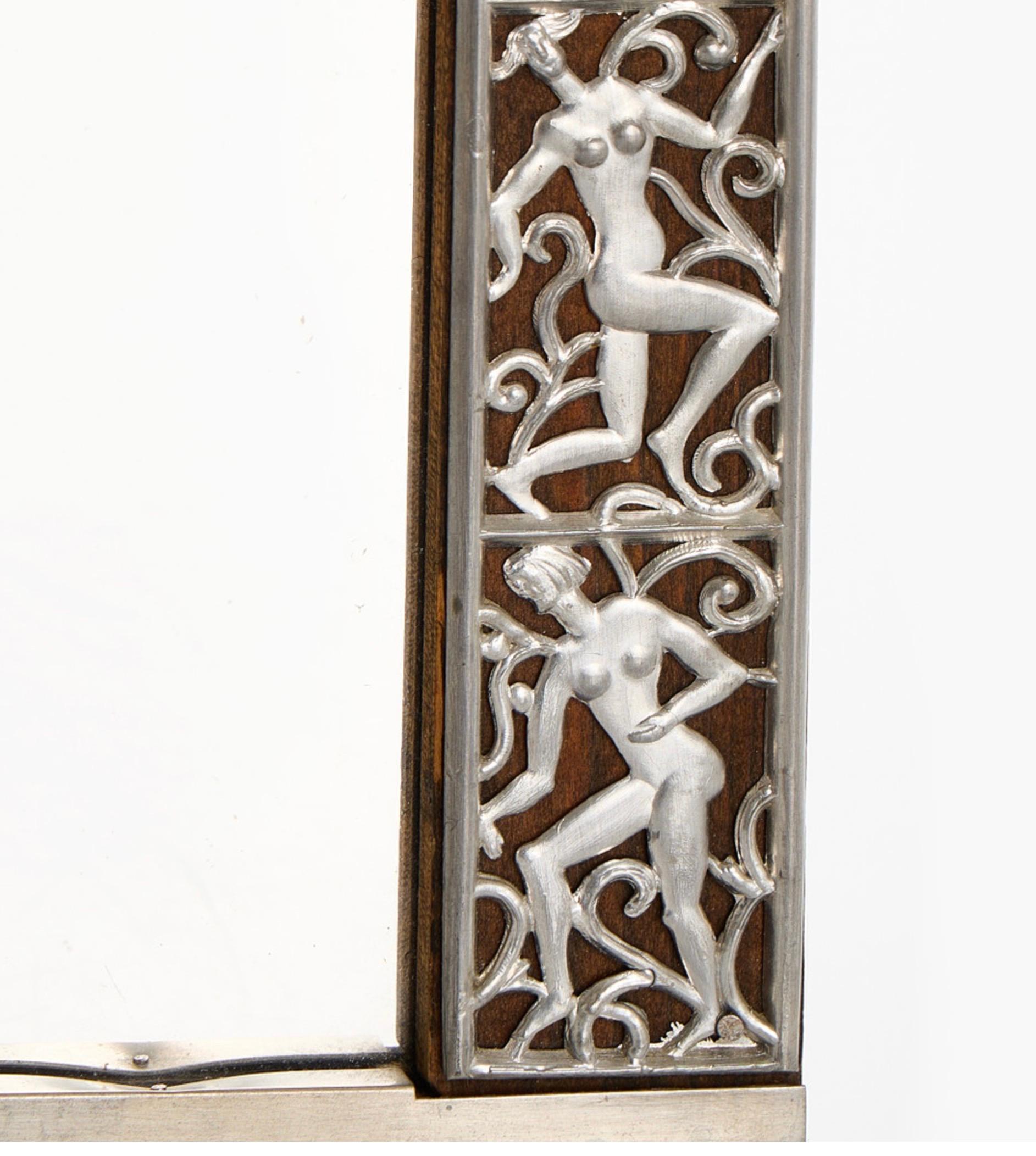 Swedish Grace pewter mirror, 1920s For Sale 4