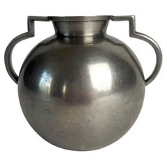 Swedish Grace Pewter Vase by GAB, Attributed to Jacob Ängman, 1934