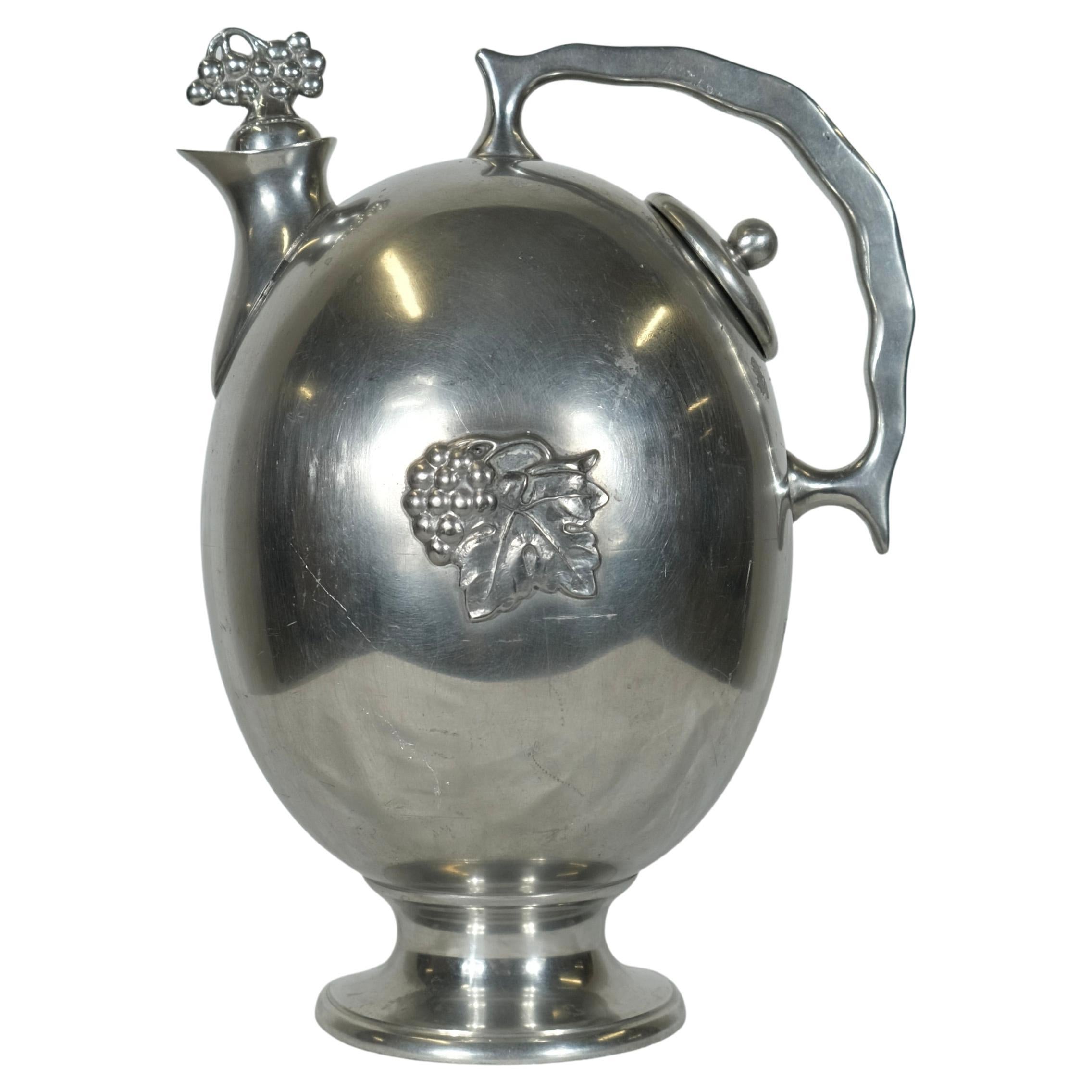 Swedish Grace pewter wine jug made 1933.