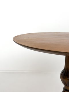 Swedish Grace Round Center Table with Floral Marquetry, Sweden, 1930s
