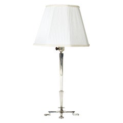 Swedish Grace Silverplated Table Lamp, Elis Bergh, C. G. Hallberg, Sweden, 1930s