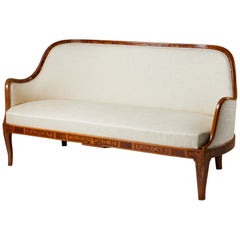 Swedish Grace Sofa Designed by Carl Malmsten, Mahogany Frame, Sweden, 1929