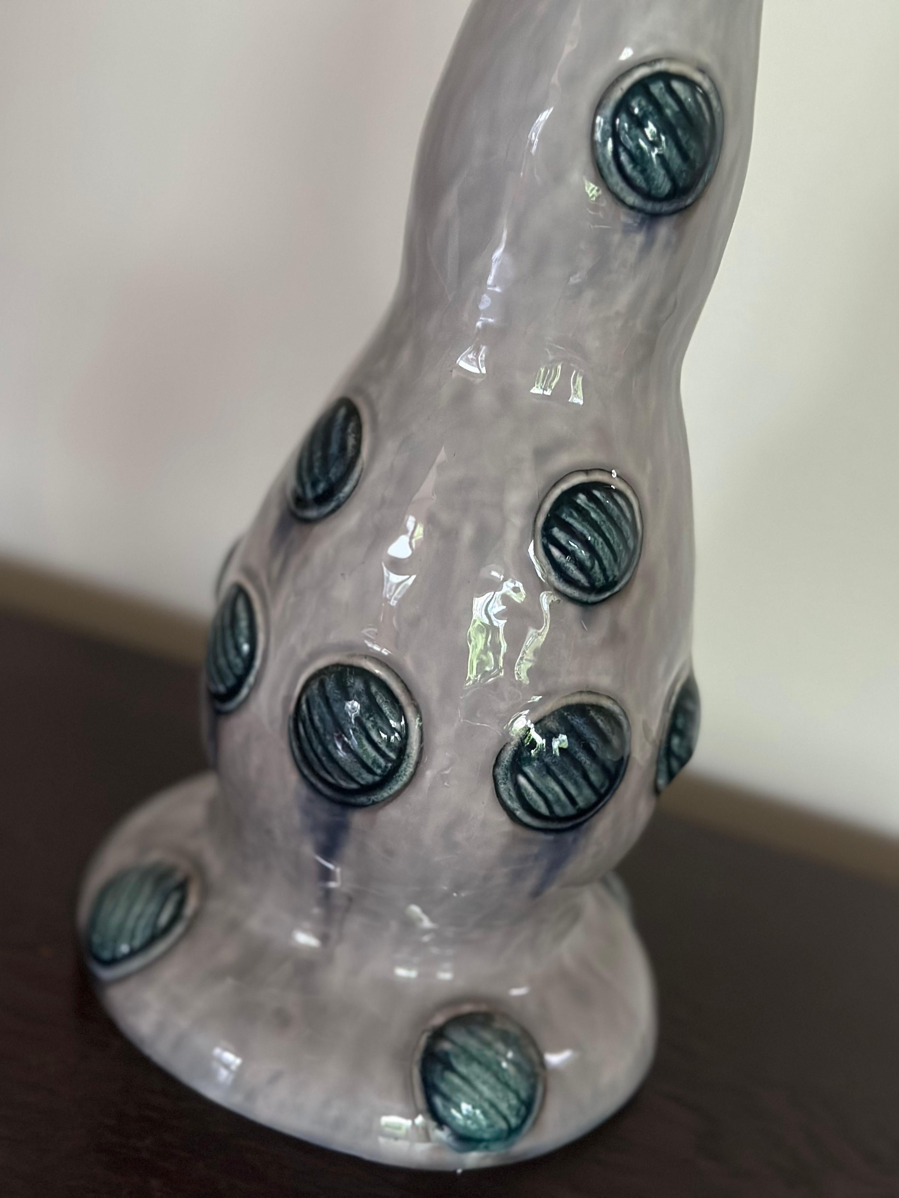 Swedish Grace Stoneware Table Lamp by Louise Adelborg for Rörstrand. 1920s. For Sale 4