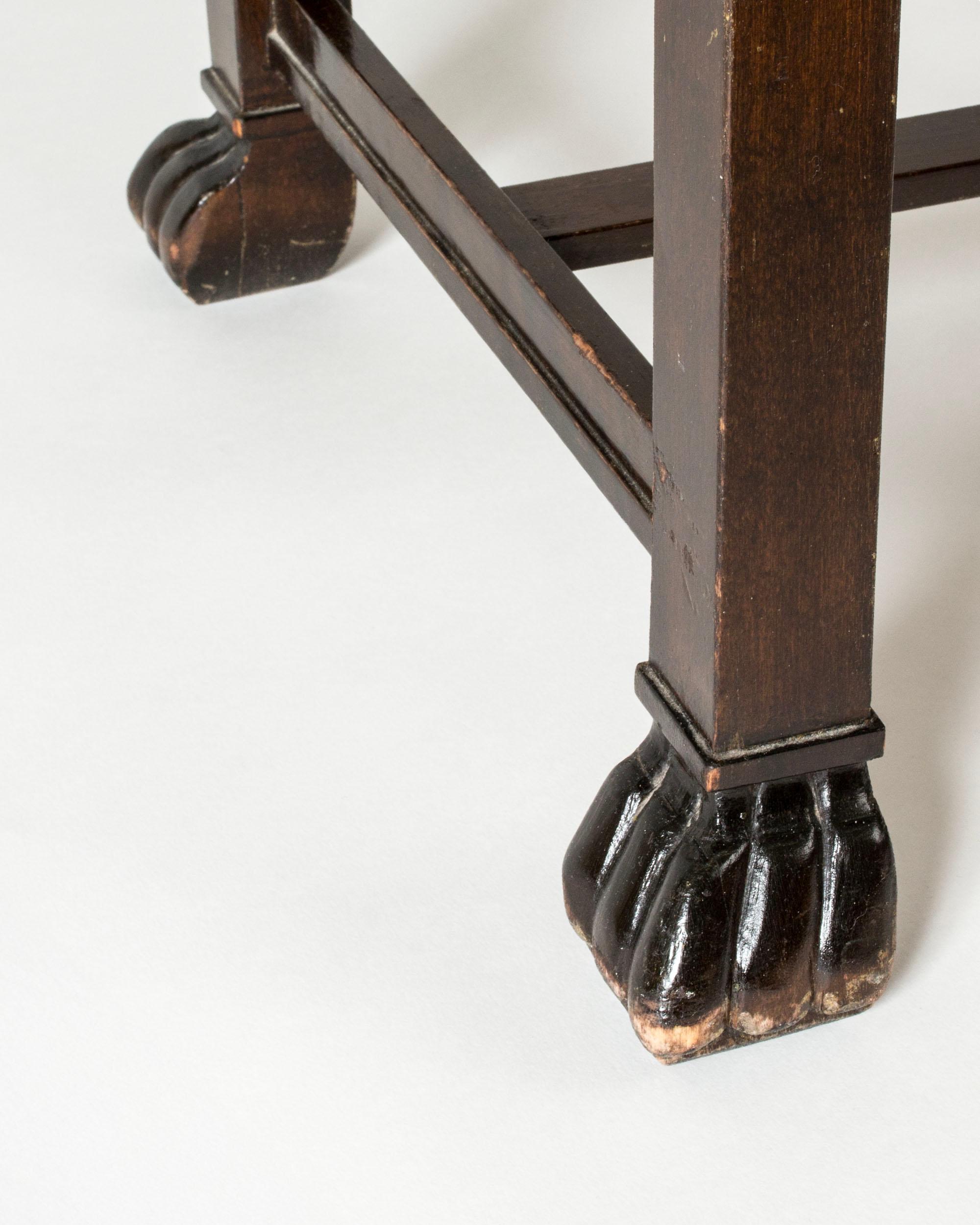 Scandinave moderne Tabouret Grace suédois par Otto Schulz, Boet, Suède, années 1940 en vente